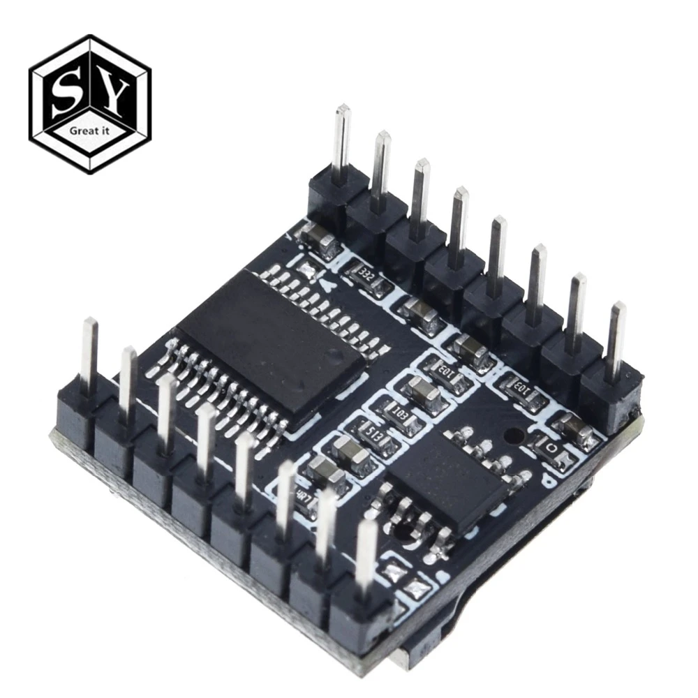 1 шт. Great IT TF карта U диск мини MP3 DF плеер аудио голосовой модуль плата для Arduino DFPlay