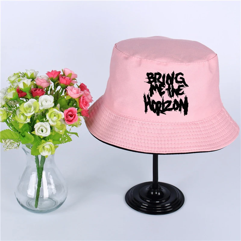 

Bring Me The Horizon Band Hat Women Mens Panama Bucket Hat Bring Me The Horizon Band Design Flat Sun Visor Fishing Fisherman Hat