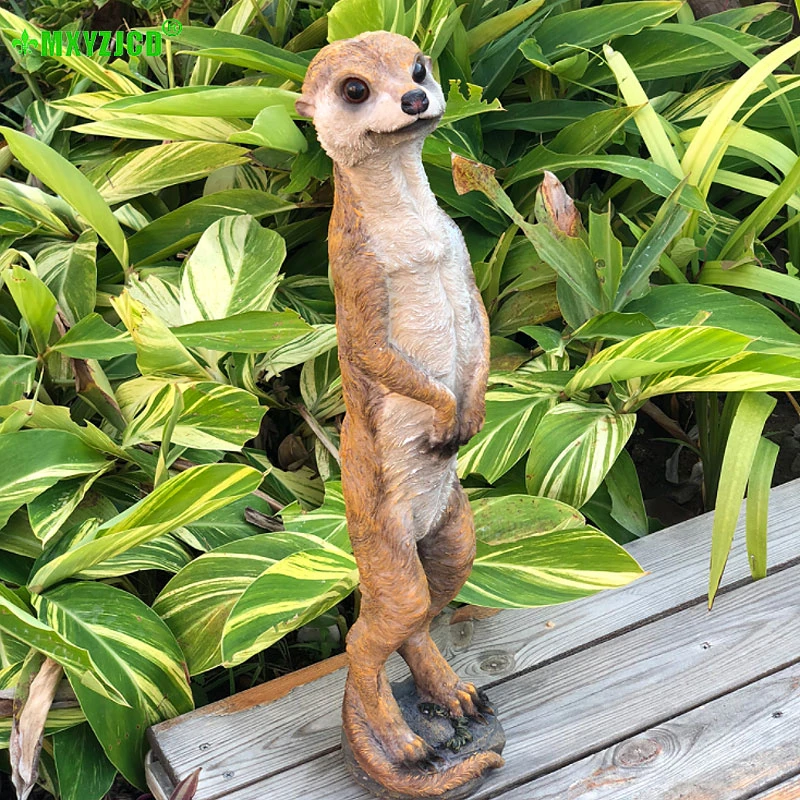 Садовые украшения из смолы Mongoose скульптура для животных украшение дома