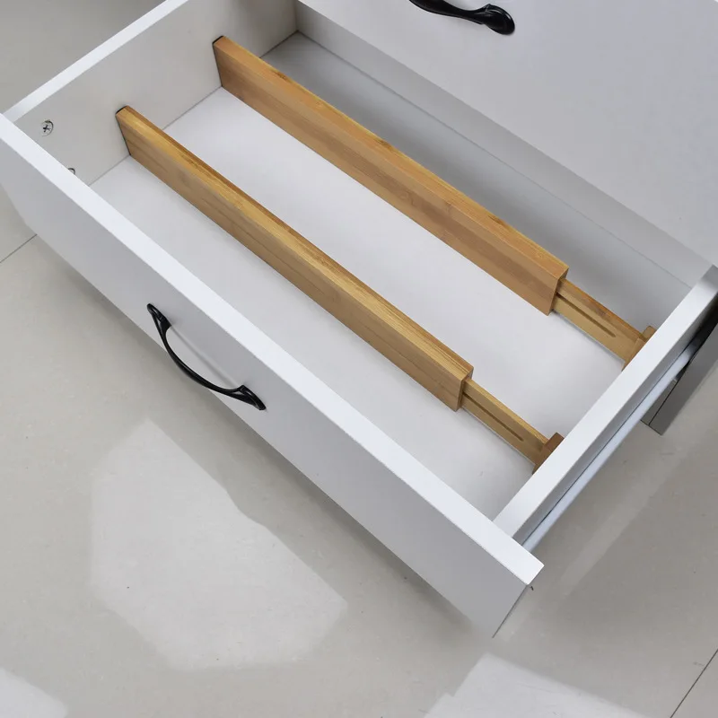 Бамбуковый ящик разделитель регулируемый и раскладной органайзер для спальни