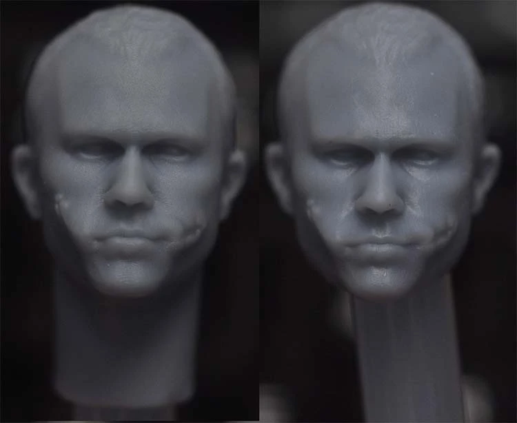 

Модель неокрашенной головы Heath Ledger в масштабе 1/12, модель полицейского, версия для 6-дюймовых фигурок «сделай сам»