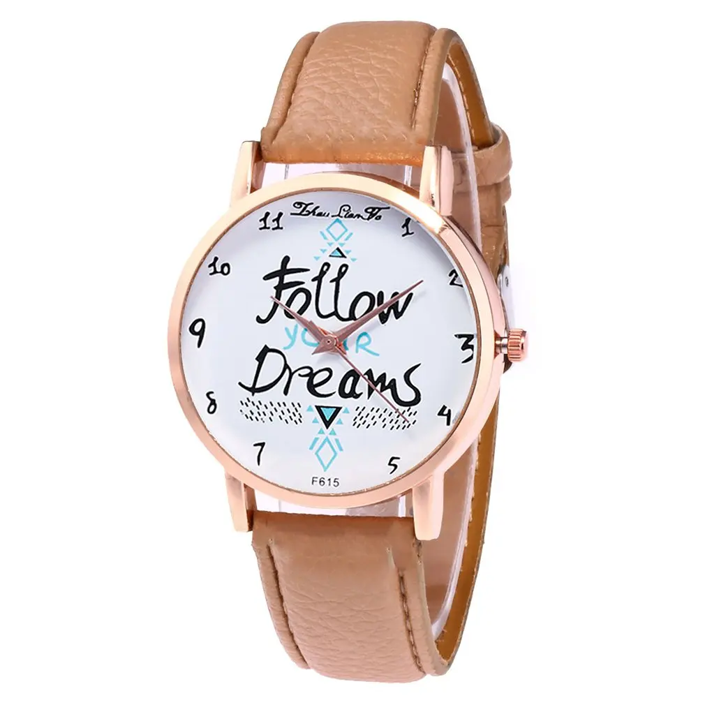 Top Brand Luxury Girl Quartzwatch Fashionable Leather Quartz Watch Women's Watches Ladies Wristwatch waresale | Наручные часы