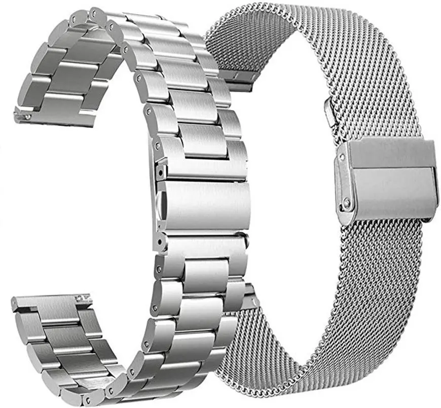 

Stainless Steel Strap For Samsung Galaxy Watch 4 Classic Band 3 41mm 45mm Active 2 40mm 44mm Bracelet For Huawei Watch 3 GT2 Pro