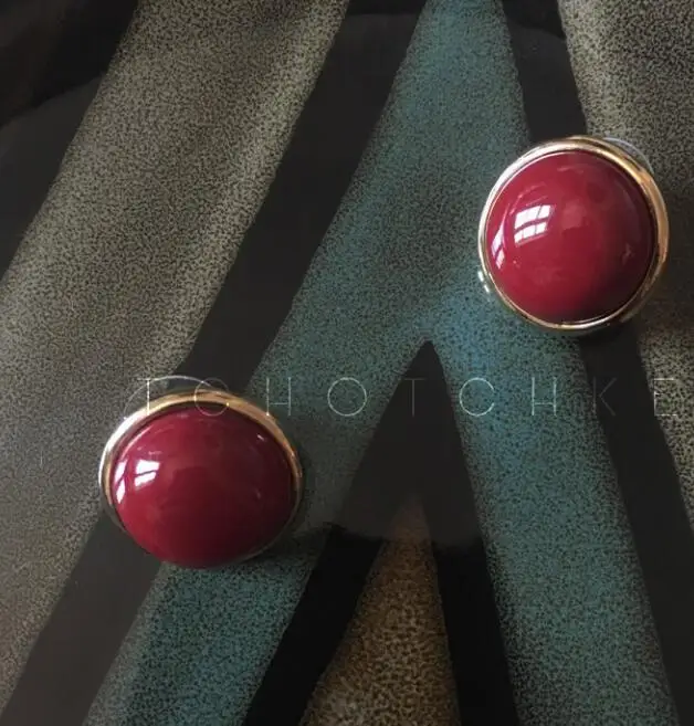 Неустаревающий чудо Потрясающие Гео смолы овальные полукруглые серьги гвоздики