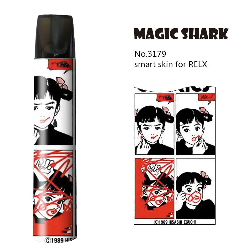 

Tiger Cute Girl Snow Ultra Thin Vape Case Cover for Relx Fashion Sticker PVC Film for Relx E Cigartte Pod