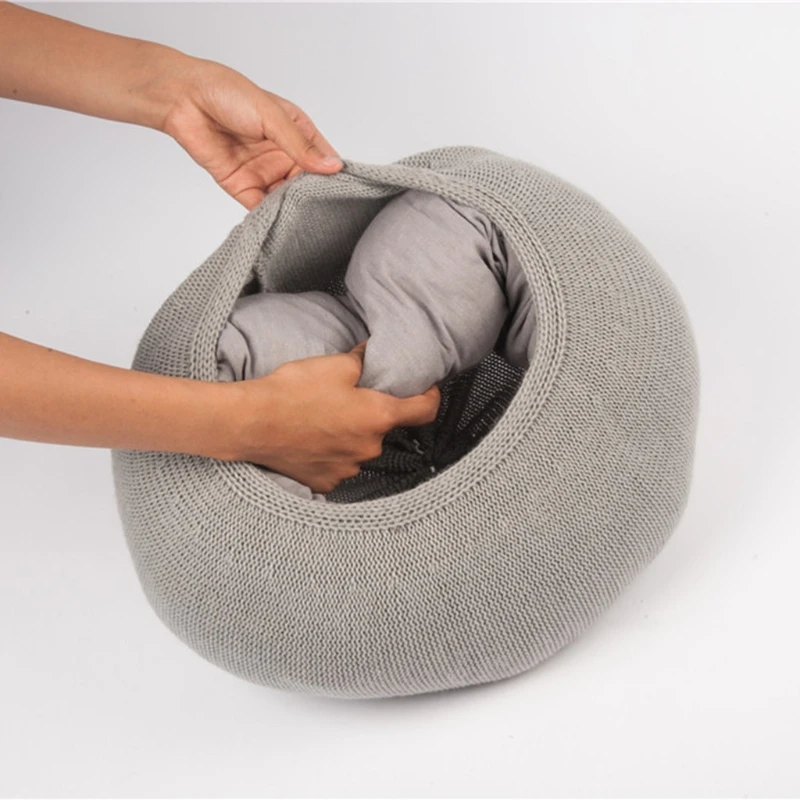

23GD Newborn Baby Photography Posing Props Positioner Cushion Sofa Knitted Swaddle