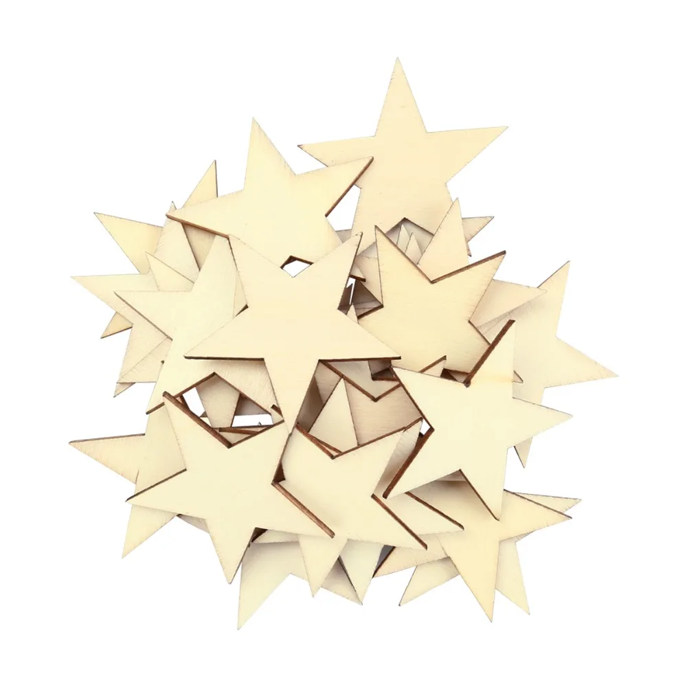 25 штук 50 мм творческие хобби необработанные деревянные вырезы готовые краски или