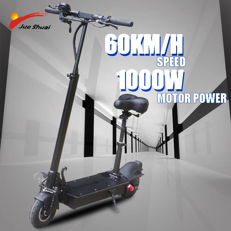 

Electric Scooter 48V 1000W Foldable Off Road 2 Wheels New Free Style Mini Kick Scooter Skateboard Motor Power 1000W Trottinette