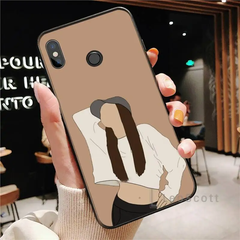 

Phone Case For Xiaomi Redmi note 4 4X 8T 9 9s 10 K20 K30 cc9 9t pro lite max Simple fashion boy girl