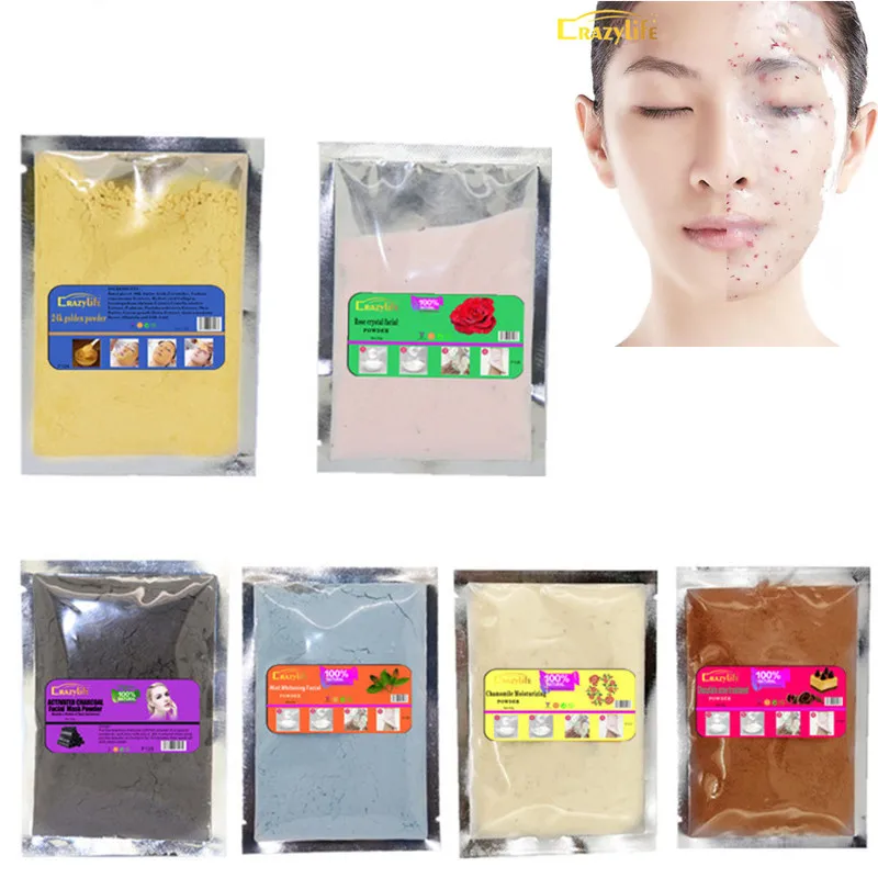

2PCS Collagen Rose Hyaluronic Acid Soft Mask Powder Face Mask Anti Aging Anti Wrinkle Peel Off Rubber Facial Mask