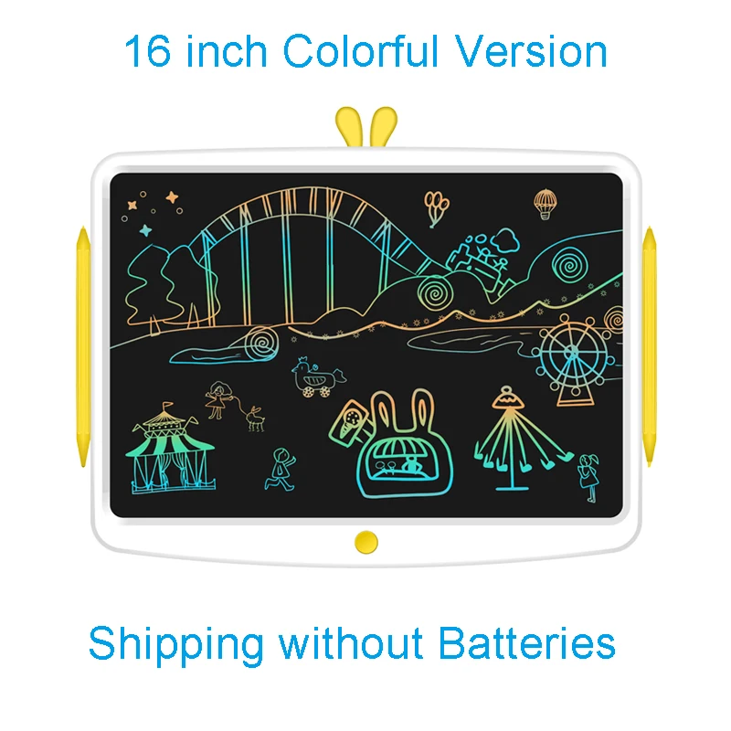 16in without battery Xiaomi Wicue Радужный ЖК-дисплей почерк доска для письма планшет 12 дюймов без задний светильник Обучающие инструменты от Mijia Youpin - Цвет: 16in without battery