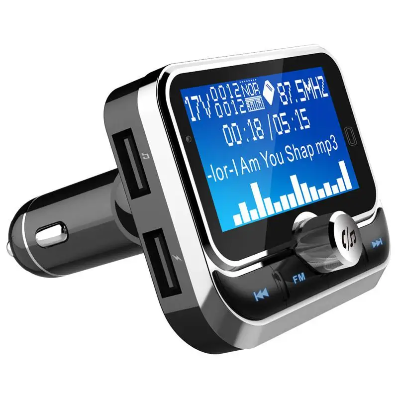 Двойной зарядное устройство USB ЖК дисплей Автомобильный MP3 плеер Bluetooth громкой