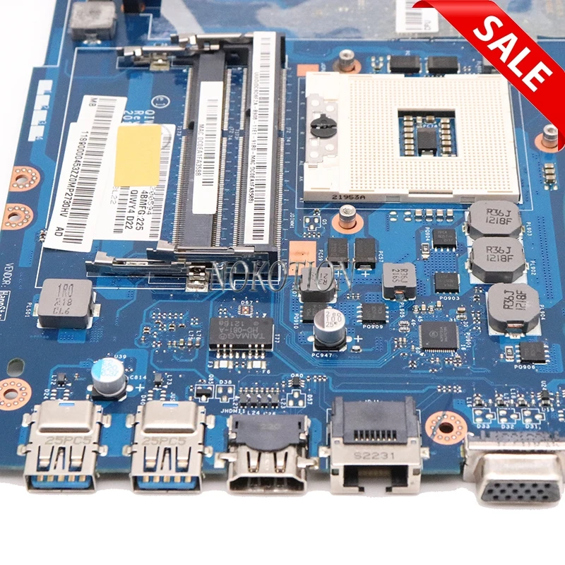 NOKOTION QIWY4 LA-8002P 0001314 Laptop Motherboard For Lenovo Y580 HM76 DDR3 GTX660M 2G Graphics | Компьютеры и офис