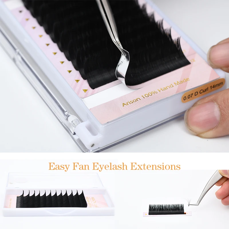 

M-DD Easy Fanning Volume Mega Eyelashes Auto Flowering Soft Natural Individual Lash Extension Rapid Blooming Lashes