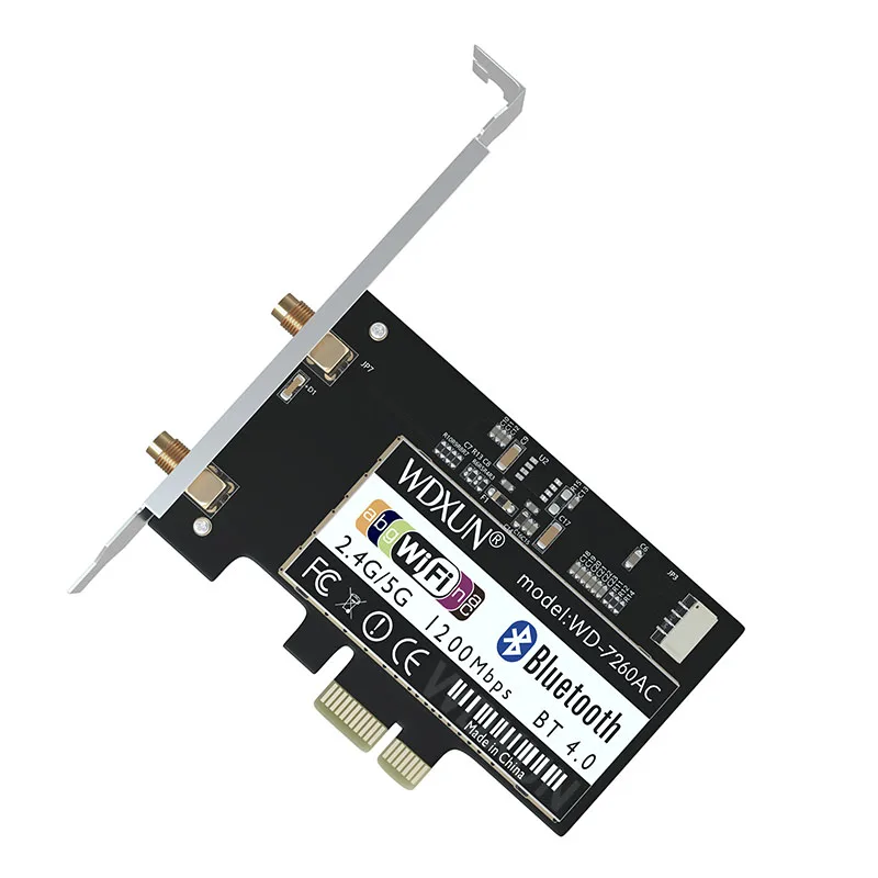Настольный Wi-Fi PCI Express 7260AC 2 4 ГГц/Wi-Fi 5 ГГц Inteligente PCIe Bluetooth 867 0 карты для рабочего