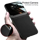 Кожаный чехол из оргстекла для телефона xiaomi poco x3 x 3 pocox3 pro nfc, мягкий силиконовый бампер из ТПУ, чехол poco x3 pro