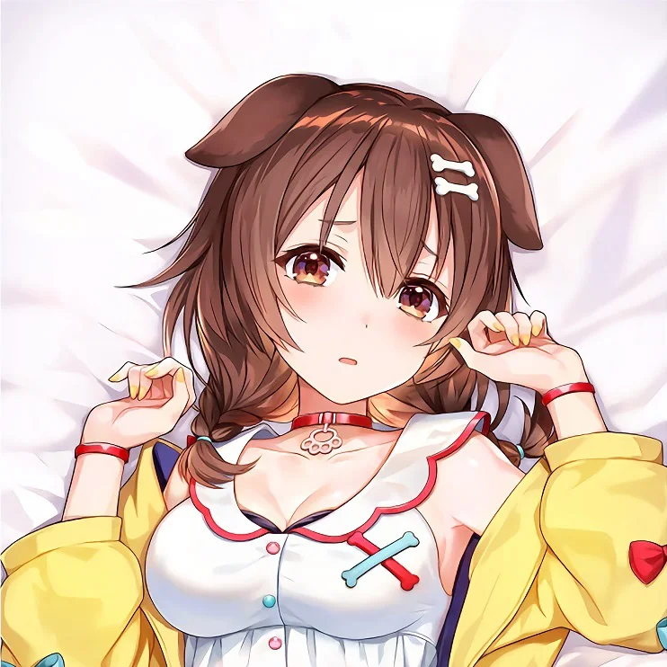 

Аниме Hololive Vtuber Inugami Korone Girl Dakimakura обнимающая подушка для тела Чехол длинная подушка Otaku наволочка для косплея высокое качество подарок