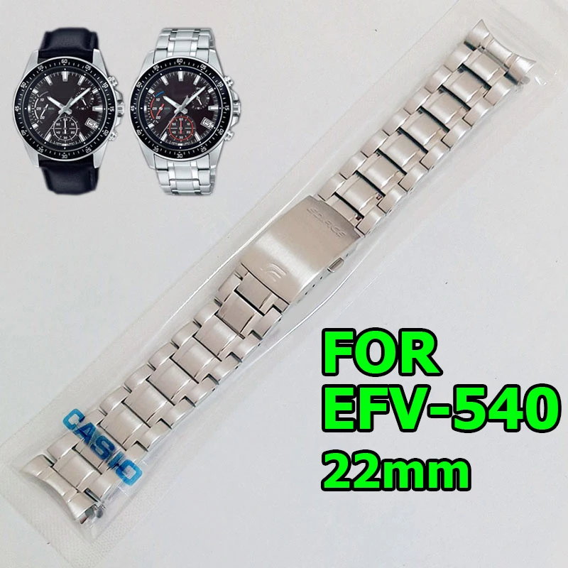 

Watch band for Casio EFV-540 DY 5563 Original Series Men's Bracelet Belt 22mm Solid Stainless Steel Watch Accessories Band Strap
