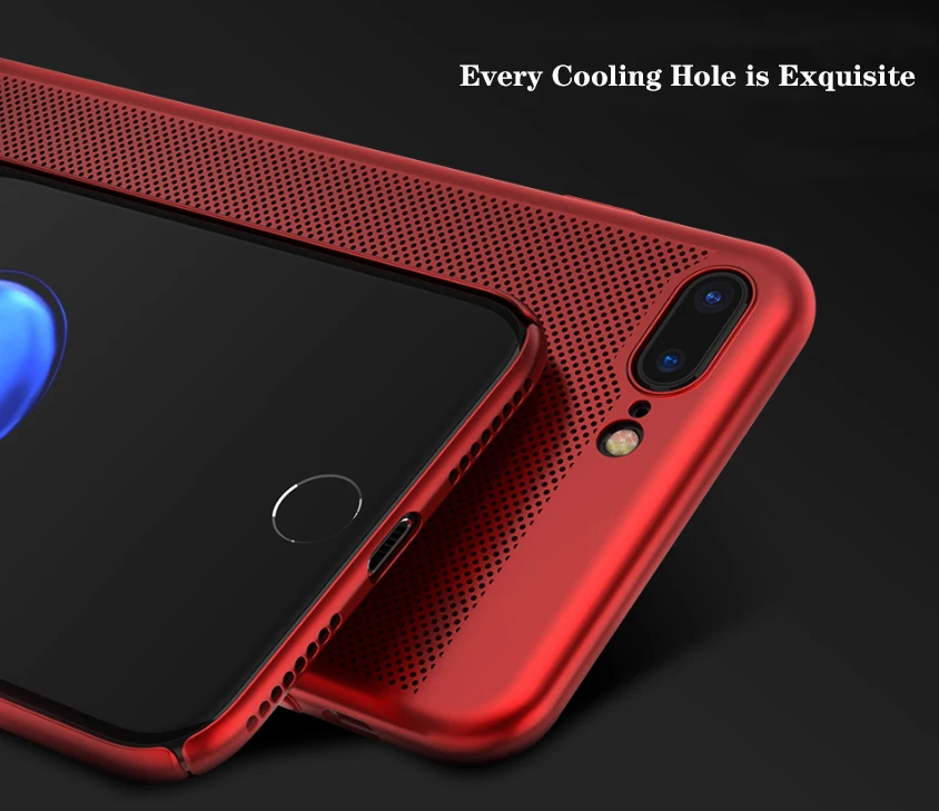 LISCN Ultra-thin Heat Dissipation Phone Case for iPhone7 8 7P 8P X XR Xs Max Hollow Back Cover iPhone6 6S 6P 5 5S SE | Мобильные