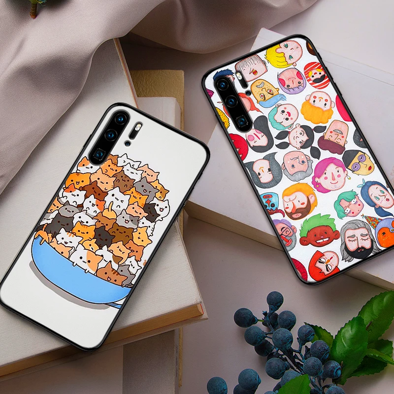Для huawei Y6 Y7 2018 Y9 Prime 2019 Коврики 10 20 Pro Nova2 3 4 Lite Nova 2i 3i 5i крышка Милая одежда с