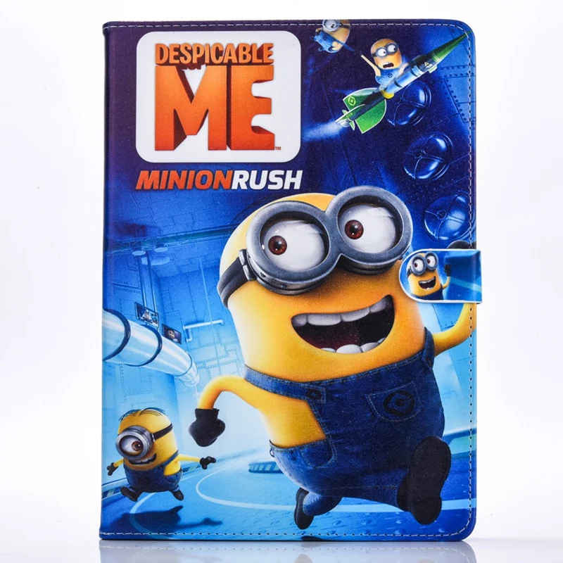 as photo Чехол для планшета, чехол для Apple ipad mini 4 ipad mini, чехол mini5 mini 3 mini1 mini2, чехол-подставка с изображением миньонов из искусственной кожи в подарок - Цвет: as photo