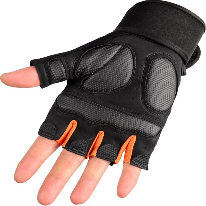 Велосипедные перчатки с открытыми пальцами для тренажерного зала спорта тяжелой