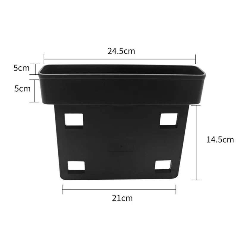 

Multi-fuctional Black Car Seat Gap Catcher Storage Box Organizer Coin Console Side Pocket