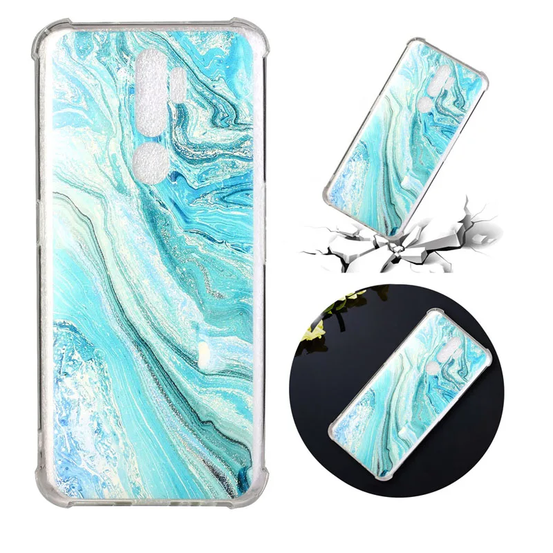 

Luxury Airbag Shockproof Clear Cell Phone Case Soft TPU Silicone Protective Back Cover Capa Coque Fundas for OPPO A9 2020 Cases