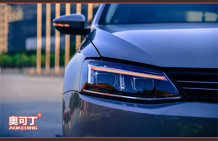 AKD автомобильный Стайлинг для VW Jetta MK6 фары 2012- Angel Eye светодиодный фары DRL Биксеноновые линзы дальнего ближнего света парковочные противотуманные фары
