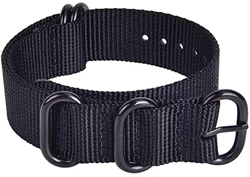 Enlarge for Casio Watch Strap Wholesale Woven Nylon Watchband NATO ZULU Strap 20mm 22mm 24mm Striped Canvas Replacement Watch Band