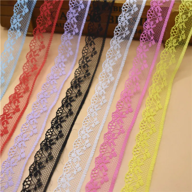 Красивая кружевная лента шириной 20 мм 10 ярдов белая отделка сделай сам вышитая