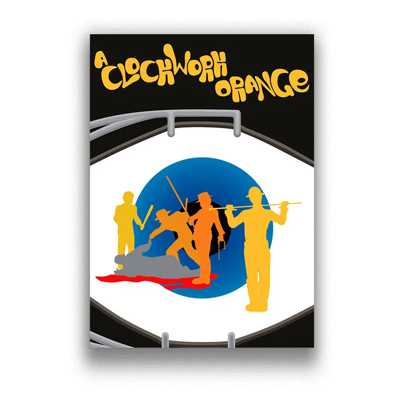 Заводные оранжевые наклейки на стену бумага с белым покрытием принты четкое