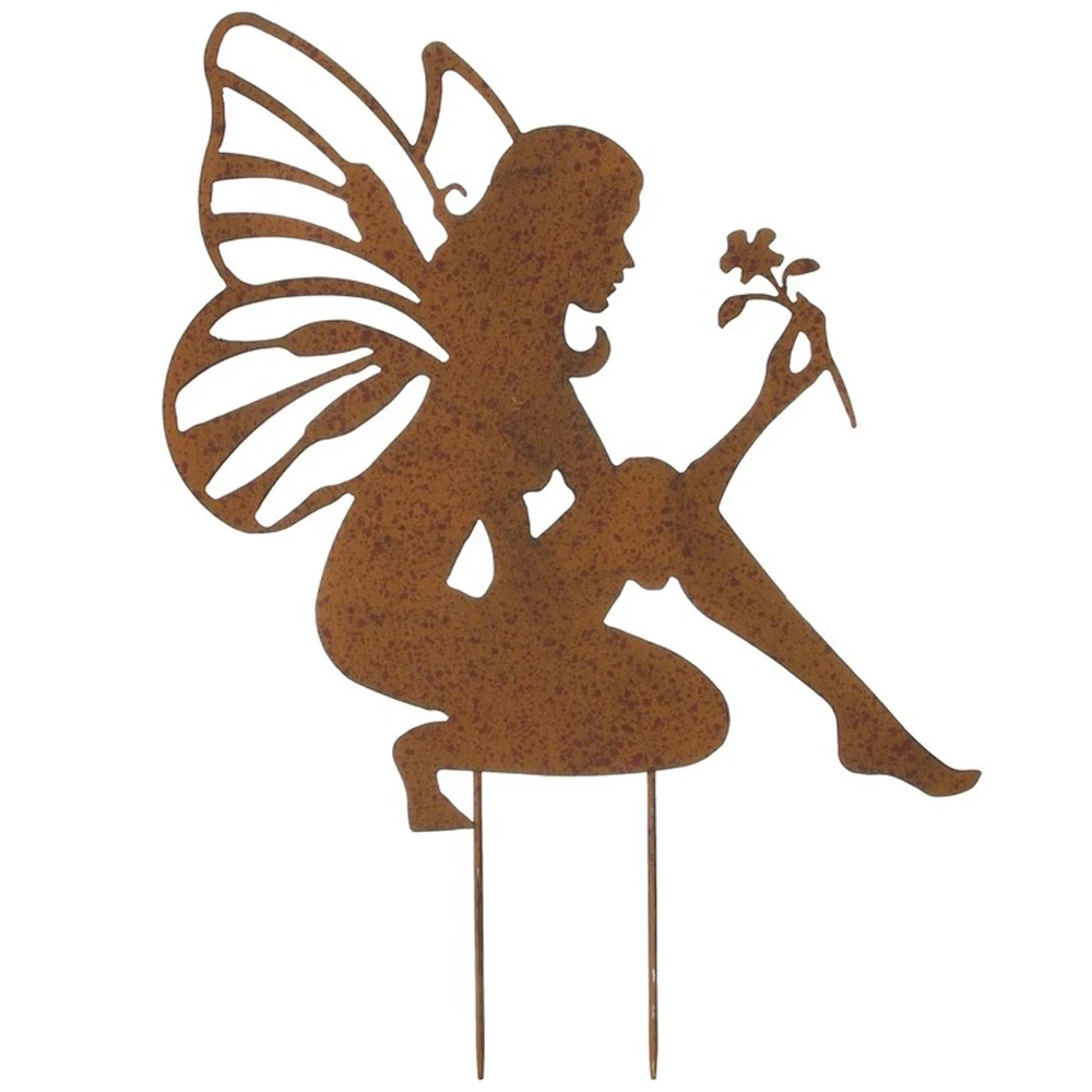 Новая Металлическая статуэтка в форме кота статуя животного сада ретро