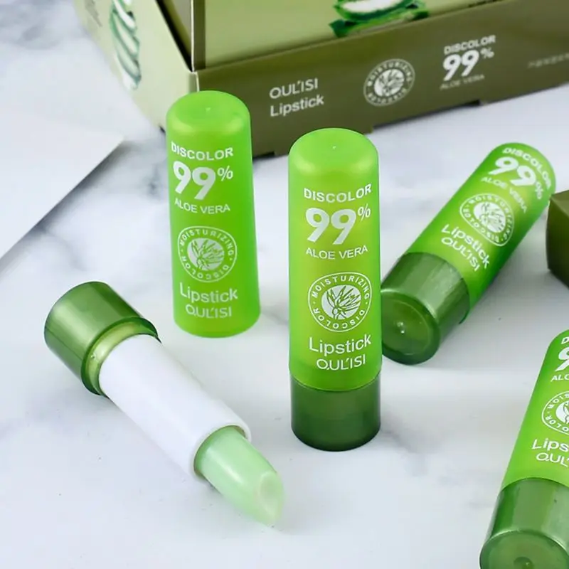 

Aloe Essence Color Changing Lipstick Long Lasting Moisturizing Lip Balm
