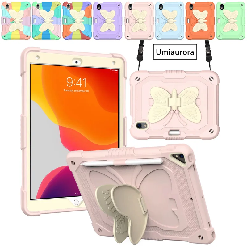 

Детский чехол-бабочка для ipad Mini 5 6 9,7 2017 2018 7th 8th 9th Gen 2021 Air 2 3 4 10,9 Pro 10,5 11 2020 Shockprooof, чехол