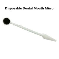 100pcs disposable mirror dental mouth mirror plastic odontoscope glass reflector examation dental instruments tools