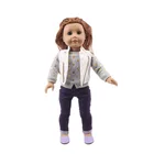 Джинсовая куртка + футболка + штаны для маленьких детей, серийная обувь для 18 дюймов американская кукла для девочек и 43 см для ухода за ребенком для мам, новинка, носки для новорожденных, кукла аксессуары для одежды