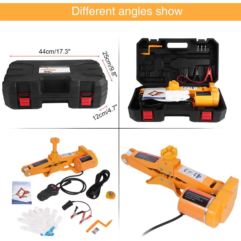 3 тонны 12 В постоянного тока Автомобильный Электрический домкрат автомобильный
