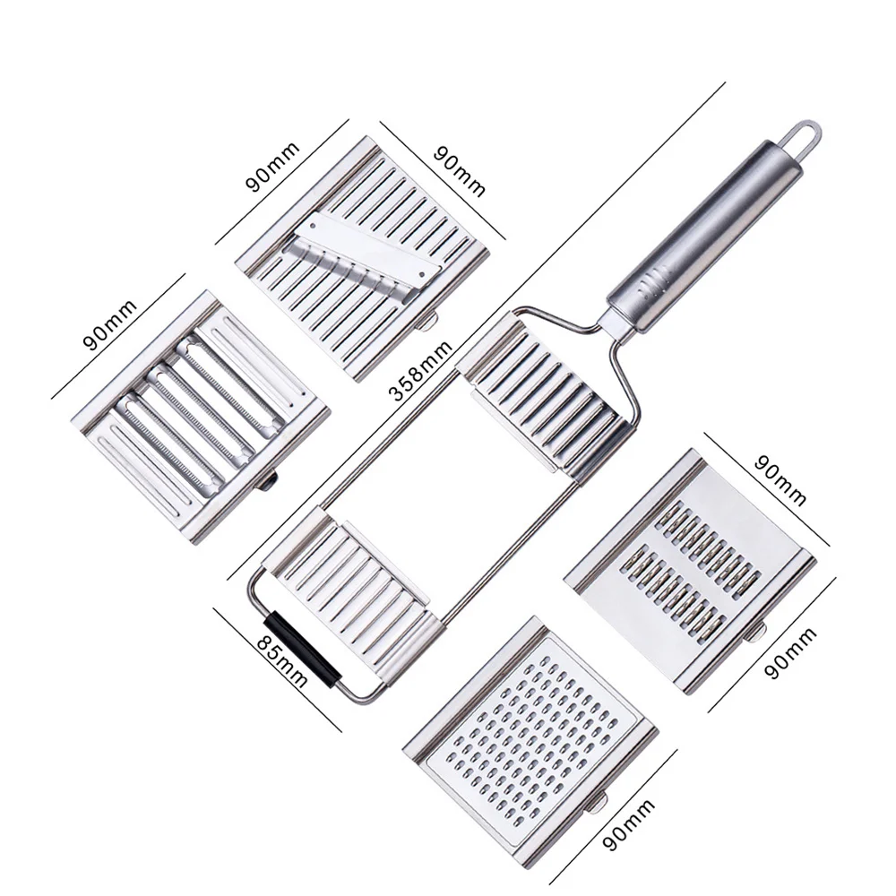 

1 Set Multi-purpose Slicer Cuts Stainless Steel Cabbage Shredder Kitchen Tool