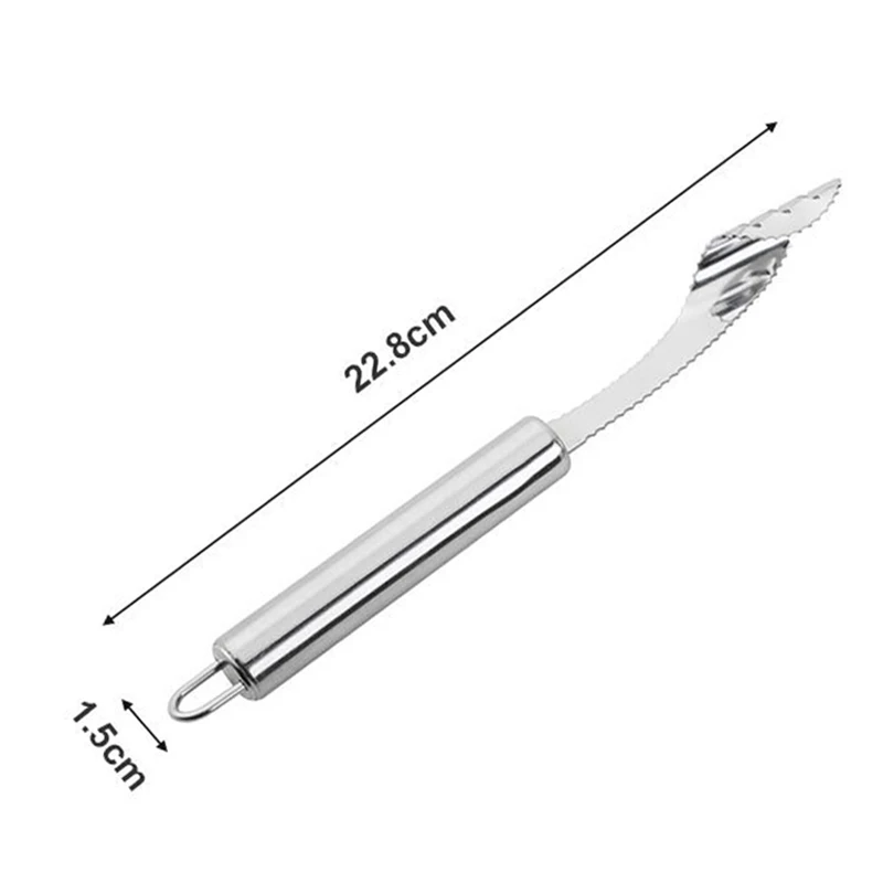 

Stainless Steel Pepper Corer Tool Serrated Edge Coring Tool Serrated Seed Remover Core Deseeder Kitchen Vegetable Tool 889