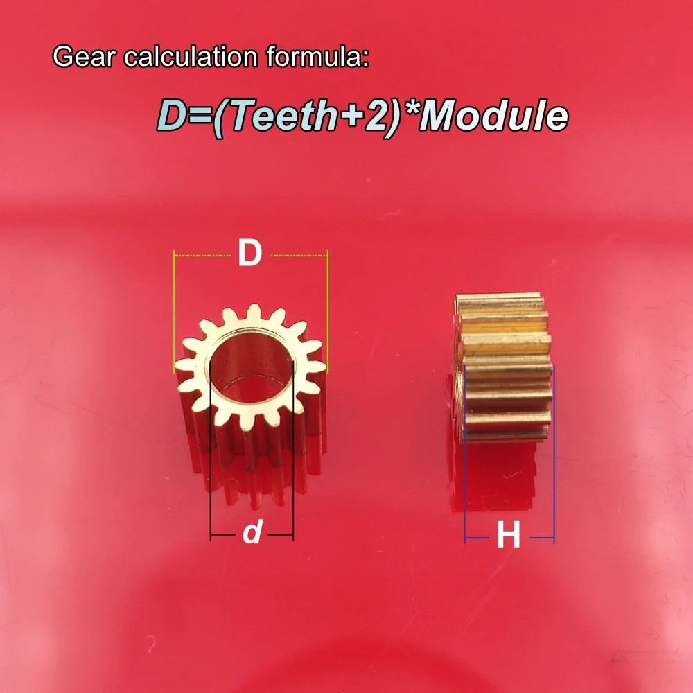 Комплект из 2 предметов цилиндрический латунь Шестерни износостойкие