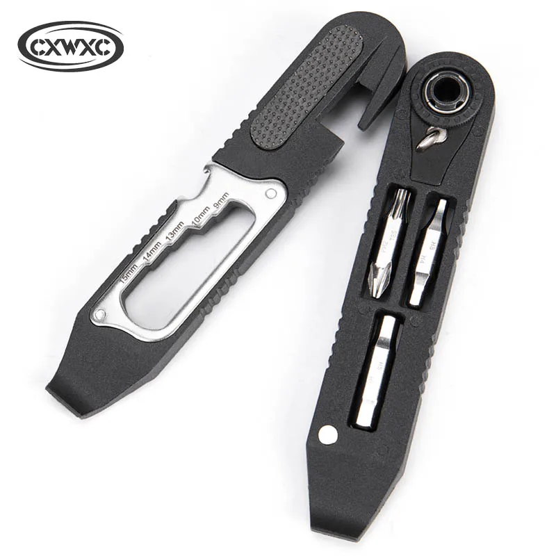 

Bike Repair Tools Kit Bicycle Accessaries Portable Hex SpokeTyre Lever Allen Wrench Bits Compact Multitool Motorcycle Tools