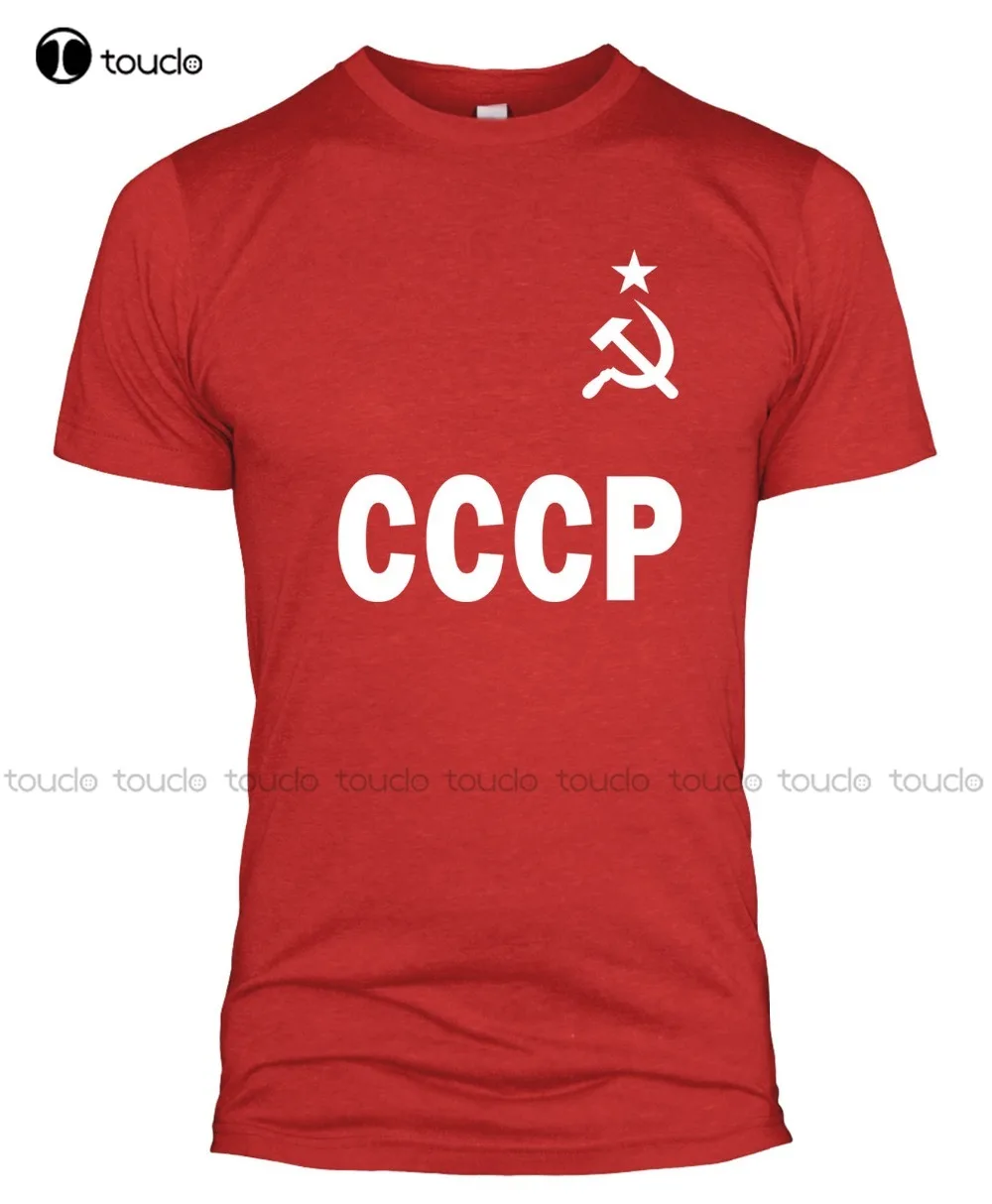 Фото Новый бренд дешевая распродажа 100% хлопок Cccp Советский Союз ретро футболка для