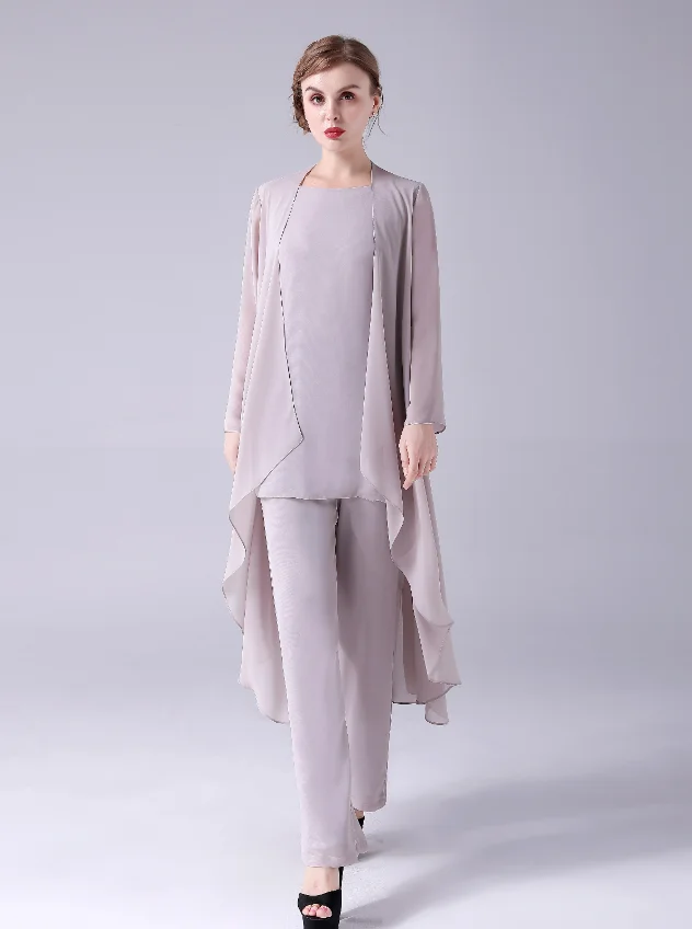 Брючный костюм/комбинезон до пола с горловиной/женское платье для матери невесты