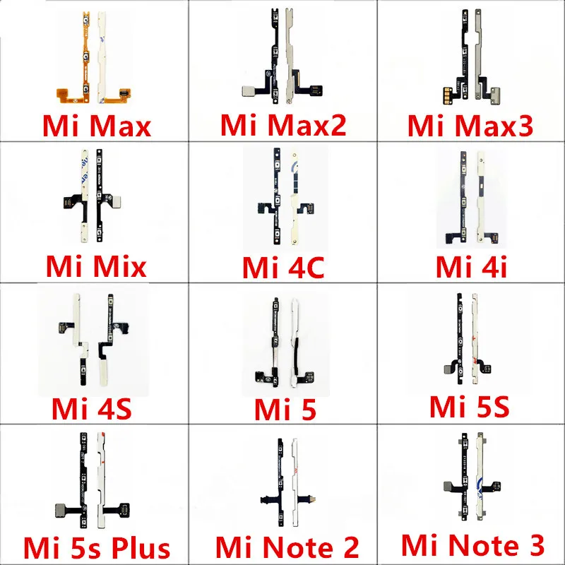 Гибкий кабель для Xiaomi Mi 4, 4i, 4c, 4s, 5, 5s Plus, Mix 3, 2, 2S Max, 3, 2, Note 2, 3