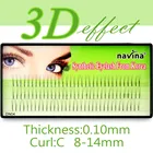 Navina Кластерные норковые ресницы для наращивания Объемные Накладные ресницы натуральные Бесплатные Индивидуальные Профессиональные Накладные ресницы из искусственной норки для макияжа