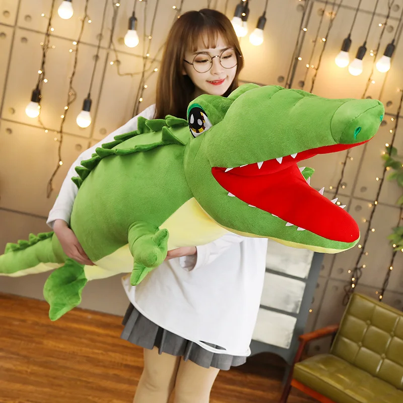 

Big Size Crocodile Plush Pillow Soft Stuffed Crocodile Animal Toy Cartoon Plush Dolls Kids Gift