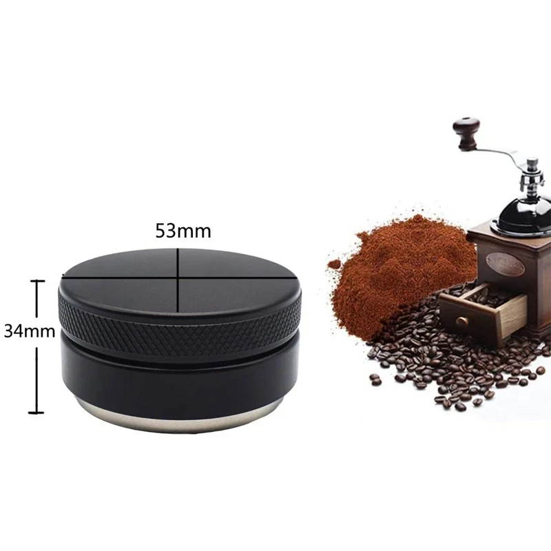 

Coffee Distributor 53mm Tamper Macaron Shape Espresso Distributor Stainless Steel Barista Coffee Supplies for Breville