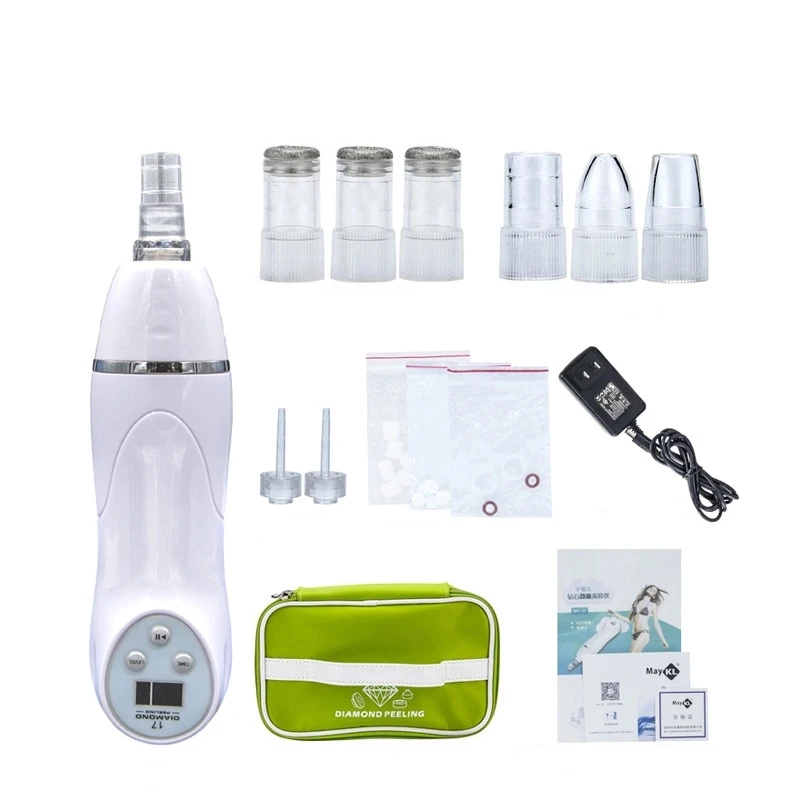 Skin Microdermabrasion Machine Home Use Vacuum Massage Peeling Acne Treatment Blackhead Remover Removal Nursing | Красота и здоровье
