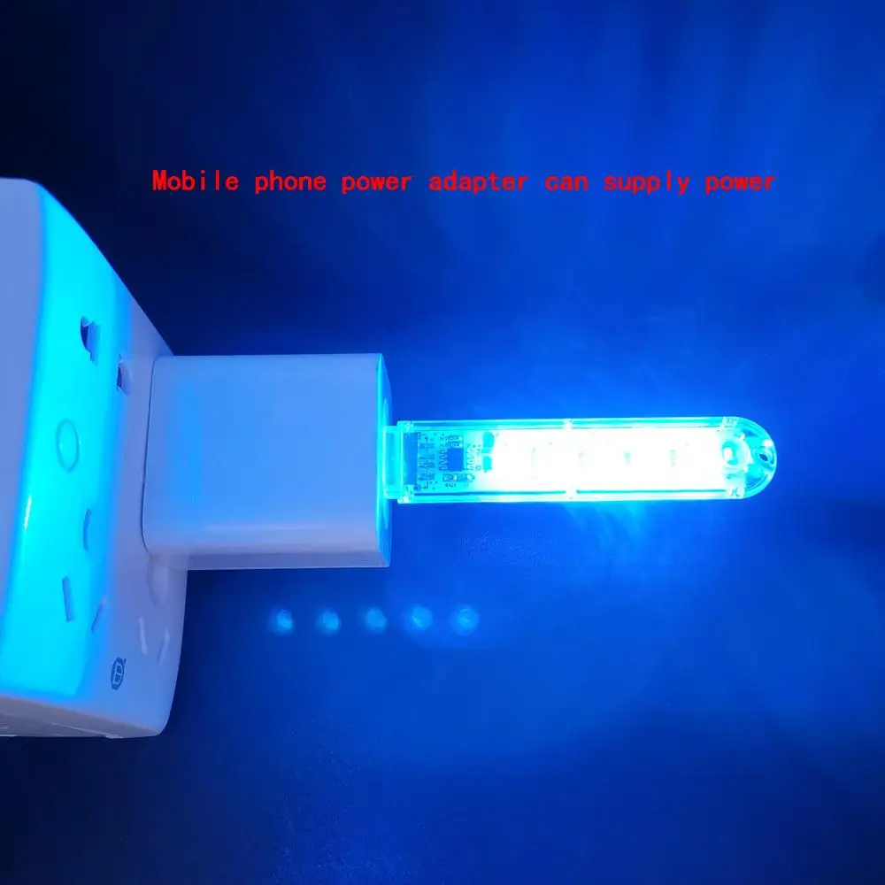 5V RGB мини USB Светодиодная лампа для чтения книг ночной Светильник Красочные